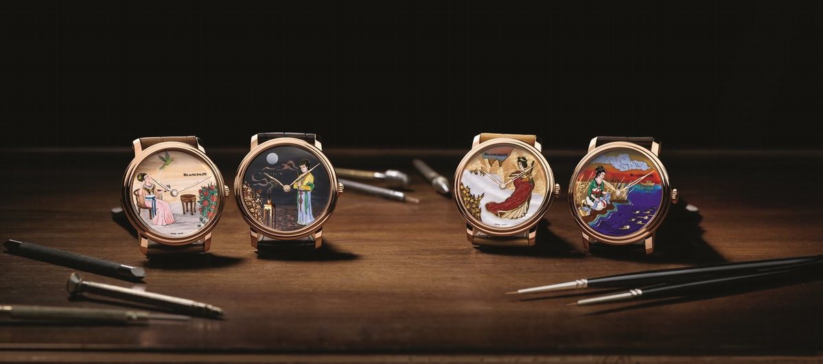 宝珀Blancpain艺术大师工作室年度巨献“四大美人”高级定制腕表